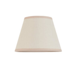 Loops Stylish 20Cm Vintage White Almond Fabric Tapered Lamp Shade For Elegant Interiors - thumbnail 5