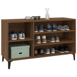 Walplus Shoe Cabinet Brown Oak 102X36X60 Cm Engineered Wood - thumbnail 4