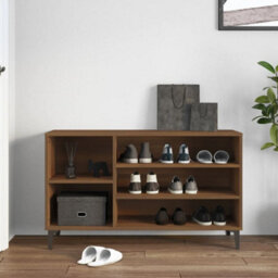 Walplus Shoe Cabinet Brown Oak 102X36X60 Cm Engineered Wood - thumbnail 3