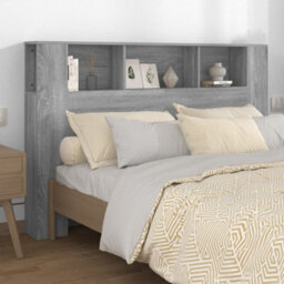 Vidaxl Headboard Cabinet Grey Sonoma 160X18.5X104.5 Cm - thumbnail 1