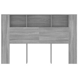 Vidaxl Headboard Cabinet Grey Sonoma 160X18.5X104.5 Cm - thumbnail 4