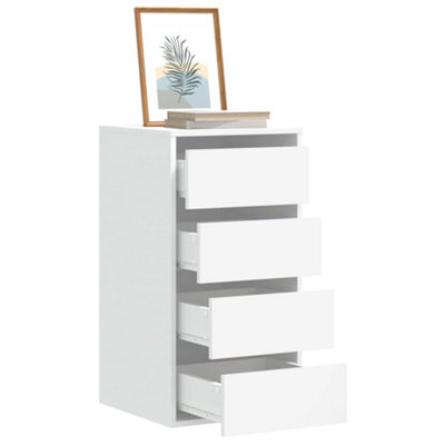 Berkfield Corner Chest Of Drawers White 40X41X76 Cm Engineered Wood - image 1