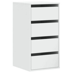 Berkfield Corner Chest Of Drawers White 40X41X76 Cm Engineered Wood - thumbnail 2