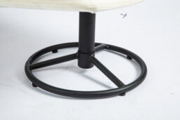 Sol Cream Swivel Chair With Foot Stool - thumbnail 4
