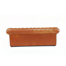 Chesterfield 3 Seater Sofa Old English Saddle Real Leather In Classic Style - thumbnail 8