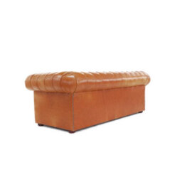 Chesterfield 3 Seater Sofa Old English Saddle Real Leather In Classic Style - thumbnail 6