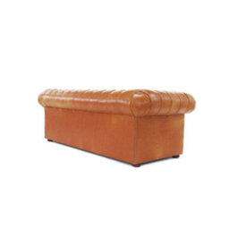 Chesterfield 3 Seater Sofa Old English Saddle Real Leather In Classic Style - thumbnail 7