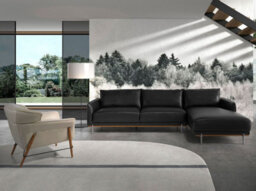 Angel Cerda Elegant Sand Leather Armchair With Modern Design - thumbnail 6