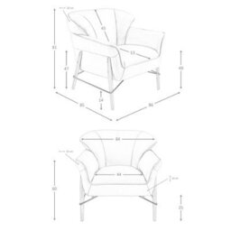 Angel Cerda Elegant Sand Leather Armchair With Modern Design - thumbnail 7