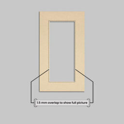 Ak Frames 16X9 Ivory Picture Mounts To Fit 12X5 Aperture Size - Mount Board Only (No Frame Included) - thumbnail 4