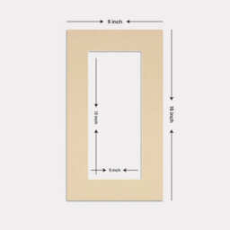 Ak Frames 16X9 Ivory Picture Mounts To Fit 12X5 Aperture Size - Mount Board Only (No Frame Included) - thumbnail 3
