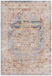Traditional Persian Bordered Abstract Floral Easy To Clean Rug For Dining Room-200Cm X 290Cm - thumbnail 2