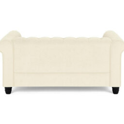 Home Detail Chester 2 Seater Sofa, Cream Velvet - thumbnail 3