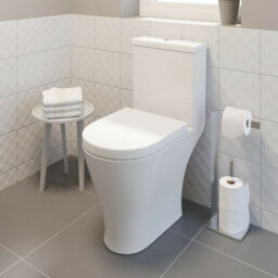 Affine Bathroom Suite Bath 1700 Single Ended Straight Basin Sink Vanity Unit Toilet Wc - thumbnail 3