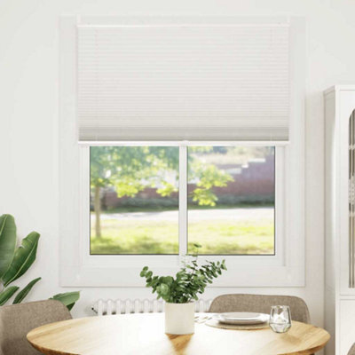 Walplus White Plisse Blind 110X150Cm Pleated Window Shade - image 1