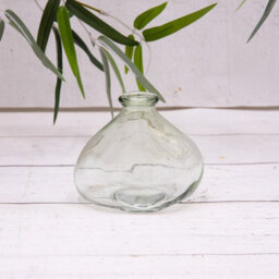Annibells 3 Green & Pink Abstract Glass Bud Vases (16400) - thumbnail 2