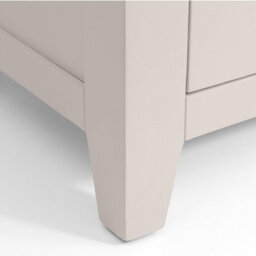 Julian Bowen Richmond Dressing Table With 8 Storage Drawers, Grey, Solid Oak Wood, Fully Assembled, Height: 75 X Width: 142 X Depth: 44Cm - thumbnail 7