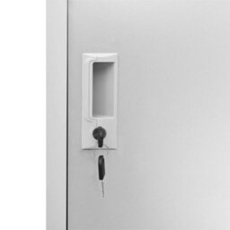 Berkfield Locker Cabinet Light Grey 90X45X92.5 Cm Steel - thumbnail 6