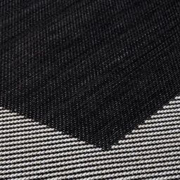 The Rugs Ecology Collection Outdoor Patio Garden Rug Black Bordered Design Weatherproof Jet Washable 200Bl - thumbnail 3