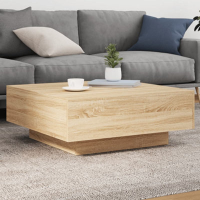 Berkfield Coffee Table Sonoma Oak 80X80X31 Cm Engineered Wood - image 1