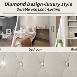 Abrihome 3Ft Single Bed 90X190Cm With Trundle, Daybed Upholstered Bed Sofa Bed With Usb &type C Charging Sations, Velvet, Beige - thumbnail 4