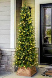 Christmas Tree World The 7Ft/210Cm Outdoor Pre-Lit Ultra Slim Mixed Pine
