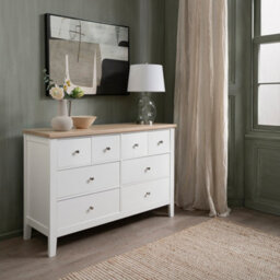 Nöa & Nani Noa & Nani 8 Drawer Chest Of Drawers In White & Oak Leines - thumbnail 1