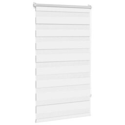 Walplus White Zebra Blind 70 X 120 Cm - Roller Blind With Fittings Included - thumbnail 3