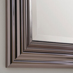 Yearn Dark Chrome Wall Mirror 76X61Cm - thumbnail 2