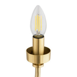 Luminosa Lighting Luminosa Preston 8 Light Multi Arm Pendant Ceiling Light Brushed Brass, Opal Glass Shade E14 - thumbnail 7
