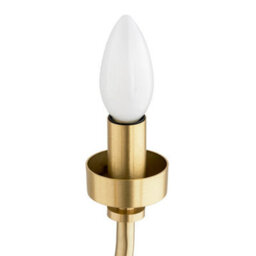 Luminosa Lighting Luminosa Preston 8 Light Multi Arm Pendant Ceiling Light Brushed Brass, Opal Glass Shade E14 - thumbnail 6