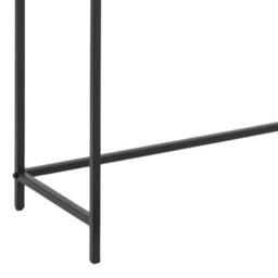 Furniture To Go Seaford Black Metal Console Table With Black Top - thumbnail 8