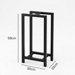 Levede Firewood Rack Steel Fireplace Log Holder Compact Wood Storage,black - thumbnail 4