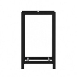 Levede Firewood Rack Steel Fireplace Log Holder Compact Wood Storage,black - thumbnail 3
