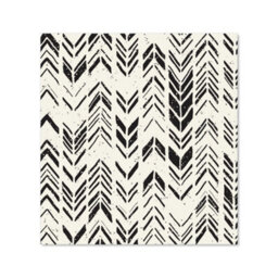 Warren Reed Designer Hand Drawn Chevron Pattern Premium Glass Kitchen Splashback W600mm X H650mm - thumbnail 2