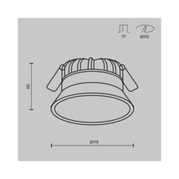 Luminosa Lighting Luminosa Okno 17.5Cm Recessed Downlight White 3000-4000-6000K Ip44 - thumbnail 2