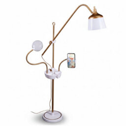Daylight Anita Crafting Floor Lamp With Magnifier Phone Holder & 2600 Lux Led Lighting - thumbnail 1