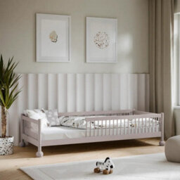 Arte Star Wooden Single Bed Eu 90X200Cm In Cashmere - Soft Neutral Luxury & Timeless Appeal - thumbnail 1