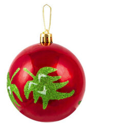 Christmas Tree World 8Cm Hand Painted Shatterproof Bauble Design 33 (12 Pack) - thumbnail 3