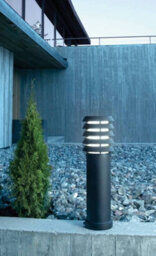 Luminosa Lighting Elstead Alta 1 Light Medium Outdoor Bollard Light Black Ip65, E27 - thumbnail 2