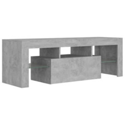 Walplus Tv Cabinet With Led Lights Concrete Grey 120X35X40 Cm - thumbnail 3