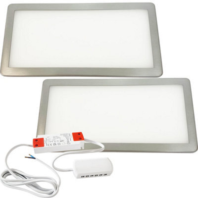 Brushed Nickel Ultra-Slim Kitchen Under Cabinet Led Light Kit With Natural White Diffused Illumination - image 1