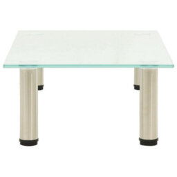 Berkfield Modern Tv Stand Frosted 60X35X17 Cm Tempered Glass - thumbnail 3