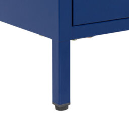 Beliani 2 Drawer Bedside Table Kylea Metal Navy Blue - thumbnail 8