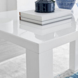 Furniturebox Pivero Rectangular 4 Seater White High Gloss Dining Table For Simple Elegant Minimalist Style Dining Room - thumbnail 3