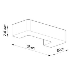 Luminosa Lighting Luminosa 1 Light Ceramic Flush Wall Light White, E27 - thumbnail 5