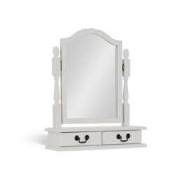 Statement Furniture Juliette Trinket Mirror - White - thumbnail 5