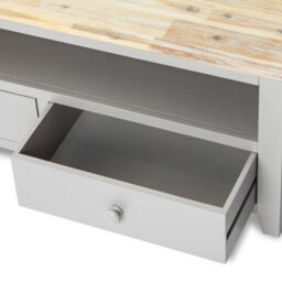 Statement Furniture Florence Dove Grey Tv Stand With 2 Drawers And Shelf - thumbnail 4