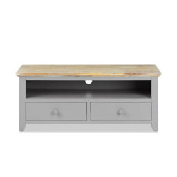 Statement Furniture Florence Dove Grey Tv Stand With 2 Drawers And Shelf - thumbnail 2