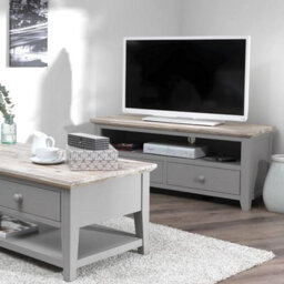 Statement Furniture Florence Dove Grey Tv Stand With 2 Drawers And Shelf - thumbnail 5